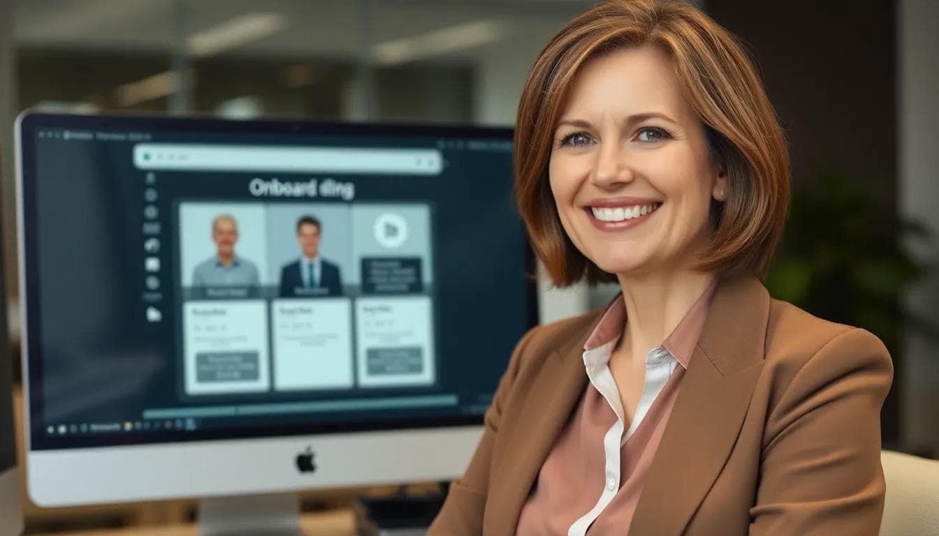 Illustration of AI automating client onboarding to improve sales conversions and reduce manual work.